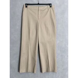 Charter Club Chino Pant Women's 16 Straight Leg Tan